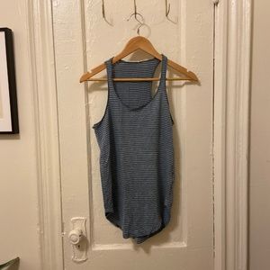 Isabel Marant Etoile blue striped linen tank top